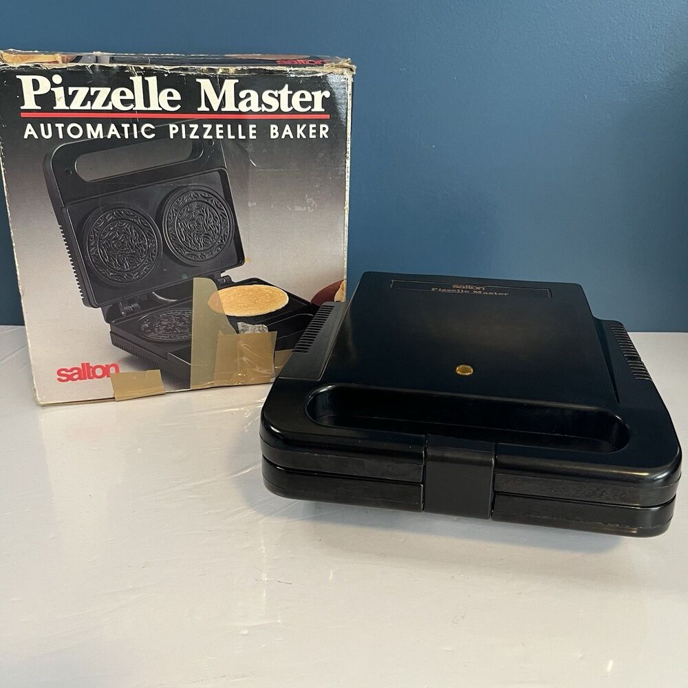 Salton Pizzelle Maker Master Automatic Electric Baker WM-6 1994 VTG Tested!